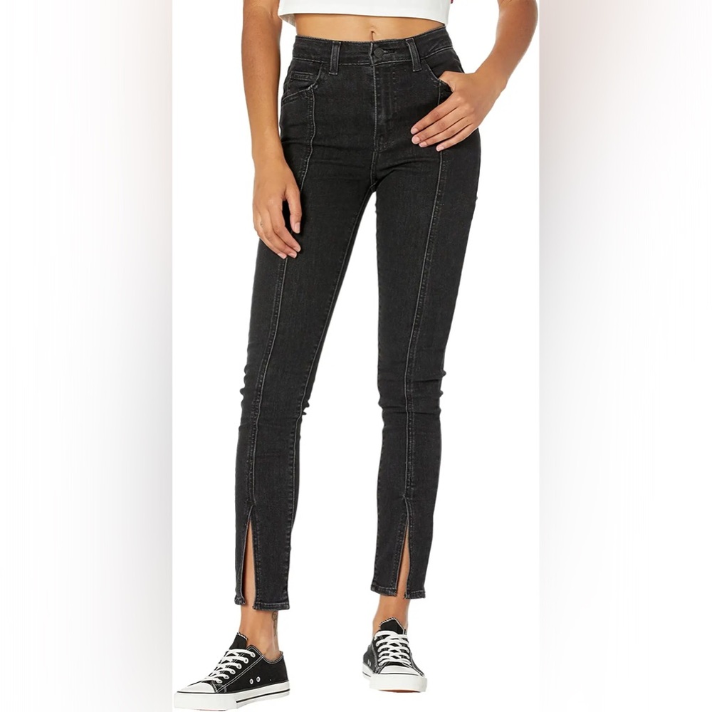 Levi’s 721 High Rise Skinny Split Ankle Seamed Jeans Pants W26 L30 NWT